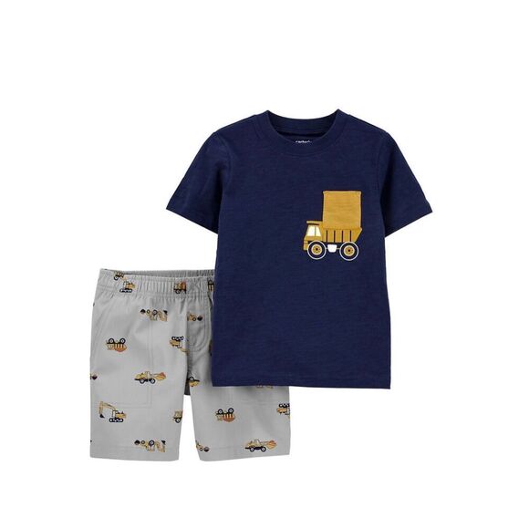 CARTER’S 2 Pc Boys 18 Months Short Set - Picture 6 of 7